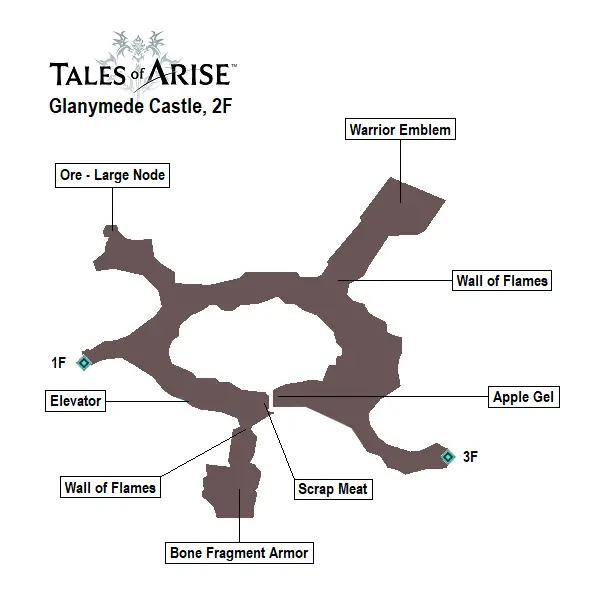 TALES OF ARISE - CASTELO GLANIMEDES 2F