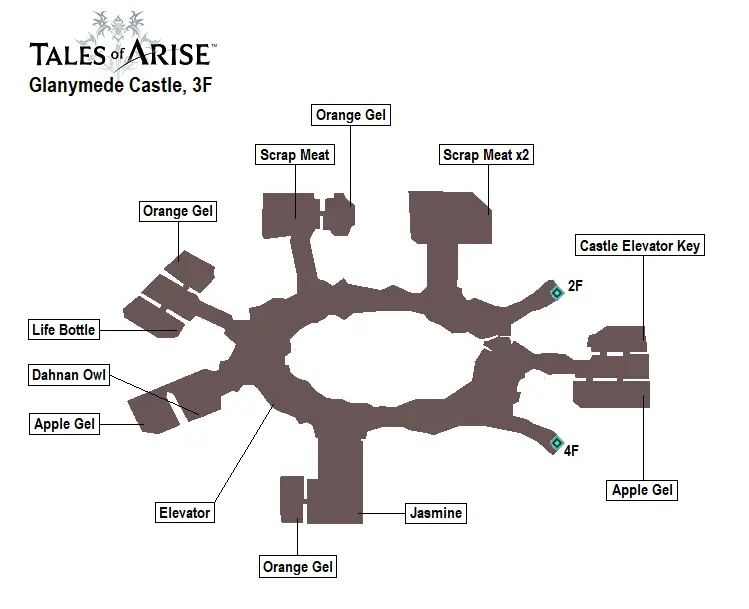 TALES OF ARISE - CASTELO GLANIMEDES 3F