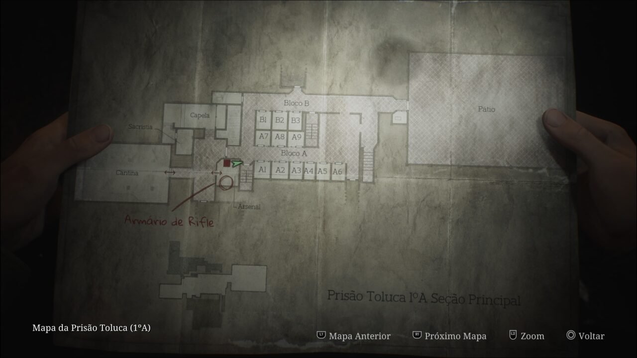 SILENT HILL 2 REMAKE - MAPA DA PRISÃO TOLUCA 1A