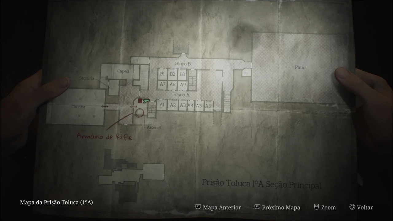 SILENT HILL 2 REMAKE - MAPA DA PRISÃO TOLUCA 1A