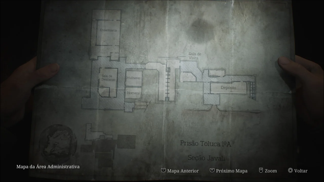 SILENT HILL 2 REMAKE - MAPA DA PRISÃO TOLUCA 1A SEÇÃO JAVALI
