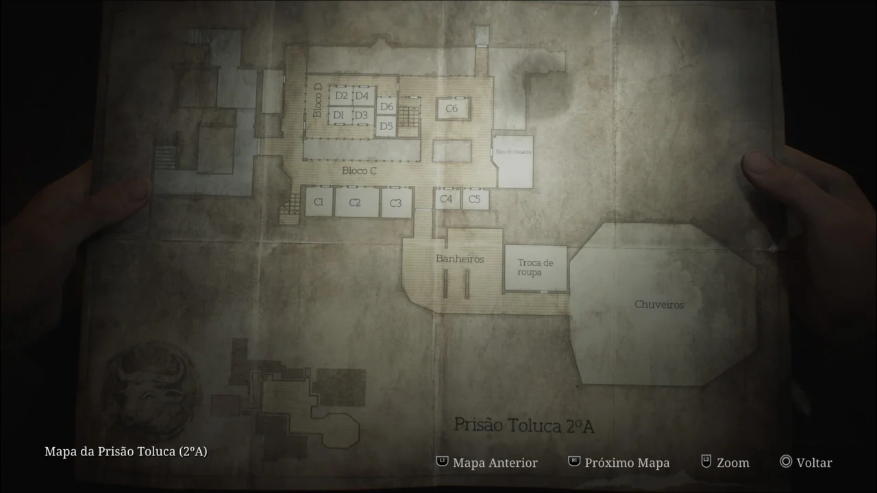 SILENT HILL 2 REMAKE - MAPA DA PRISÃO TOLUCA 2A