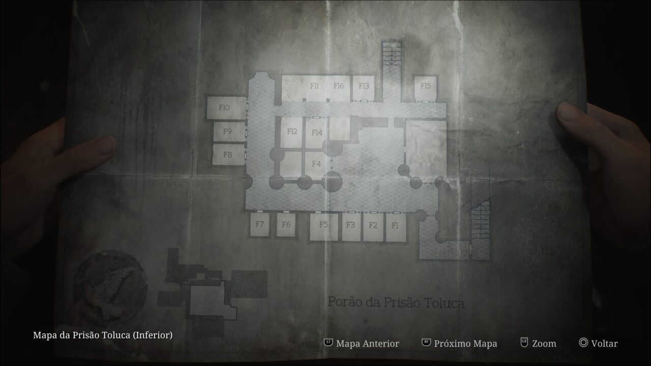 SILENT HILL 2 REMAKE - MAPA DA PRISÃO TOLUCA PORÃO