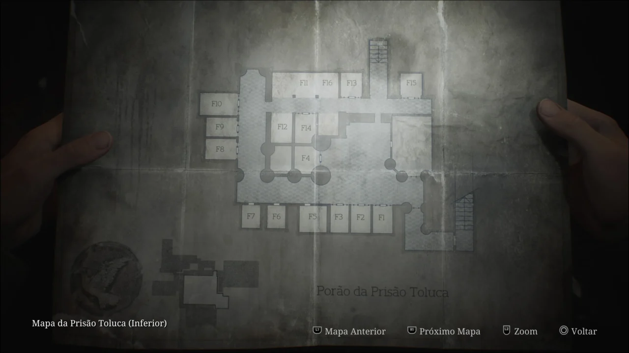 SILENT HILL 2 REMAKE - MAPA DA PRISÃO TOLUCA PORÃO