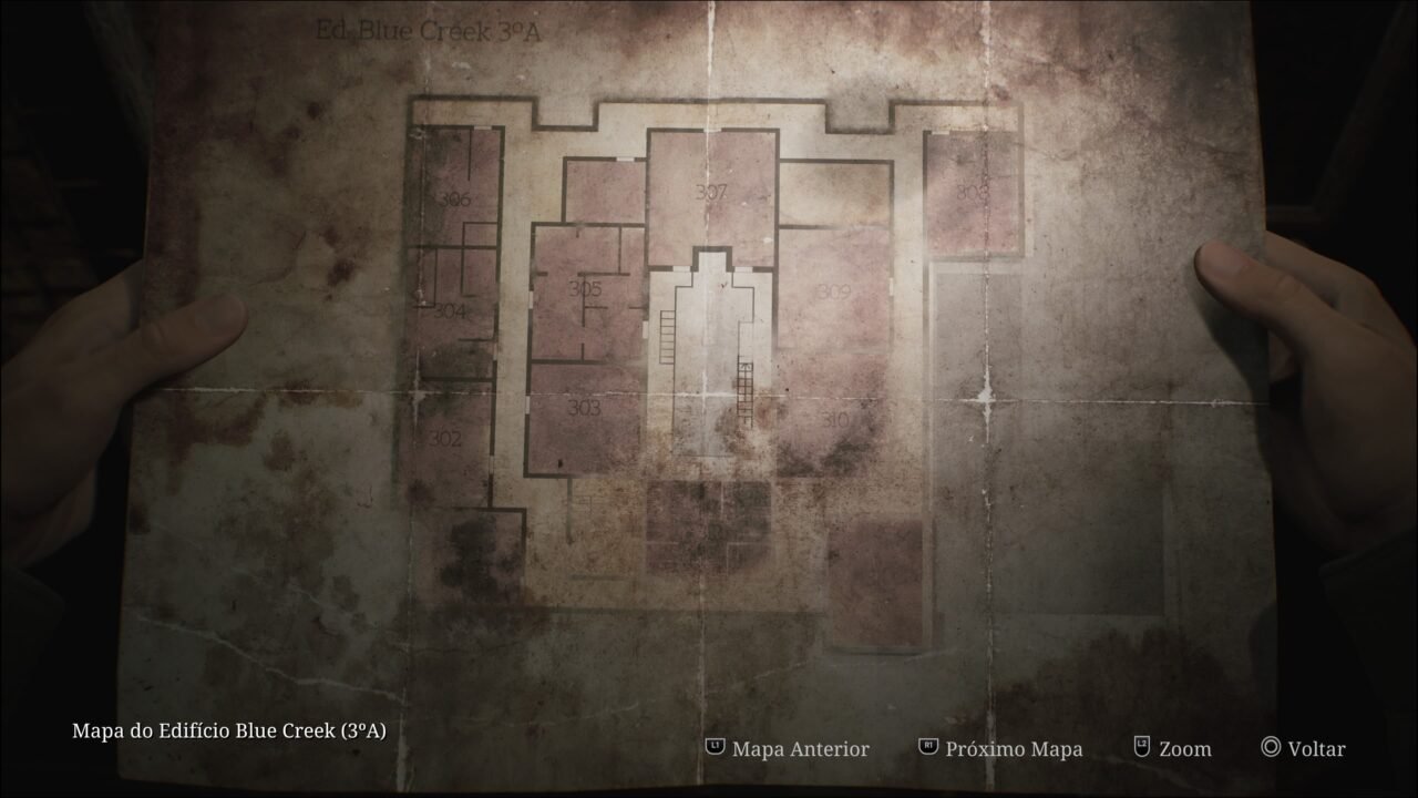 SILENT HILL 2 REMAKE - MAPA DO EDIFÍCIO BLUE CREEK 3A