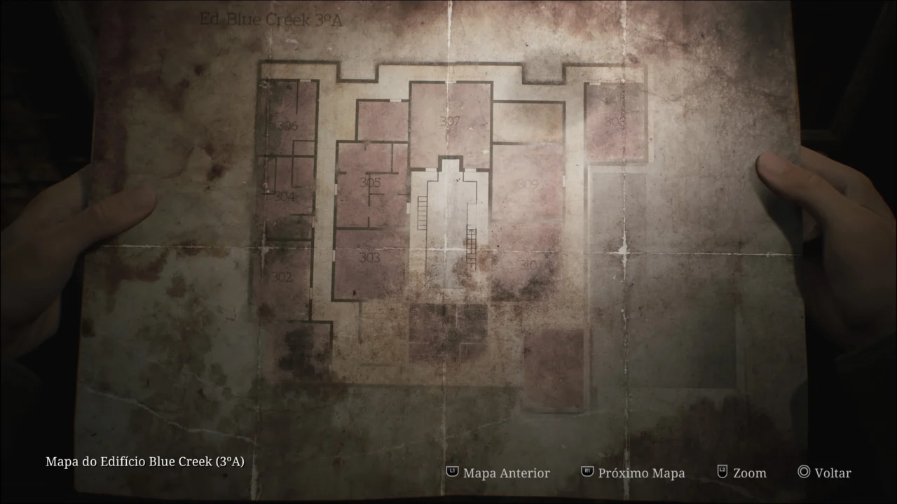 SILENT HILL 2 REMAKE - MAPA DO EDIFÍCIO BLUE CREEK 3A