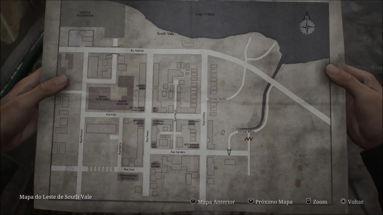 SILENT HILL 2 REMAKE - MAPA DO LESTE DE SOUTH VALE