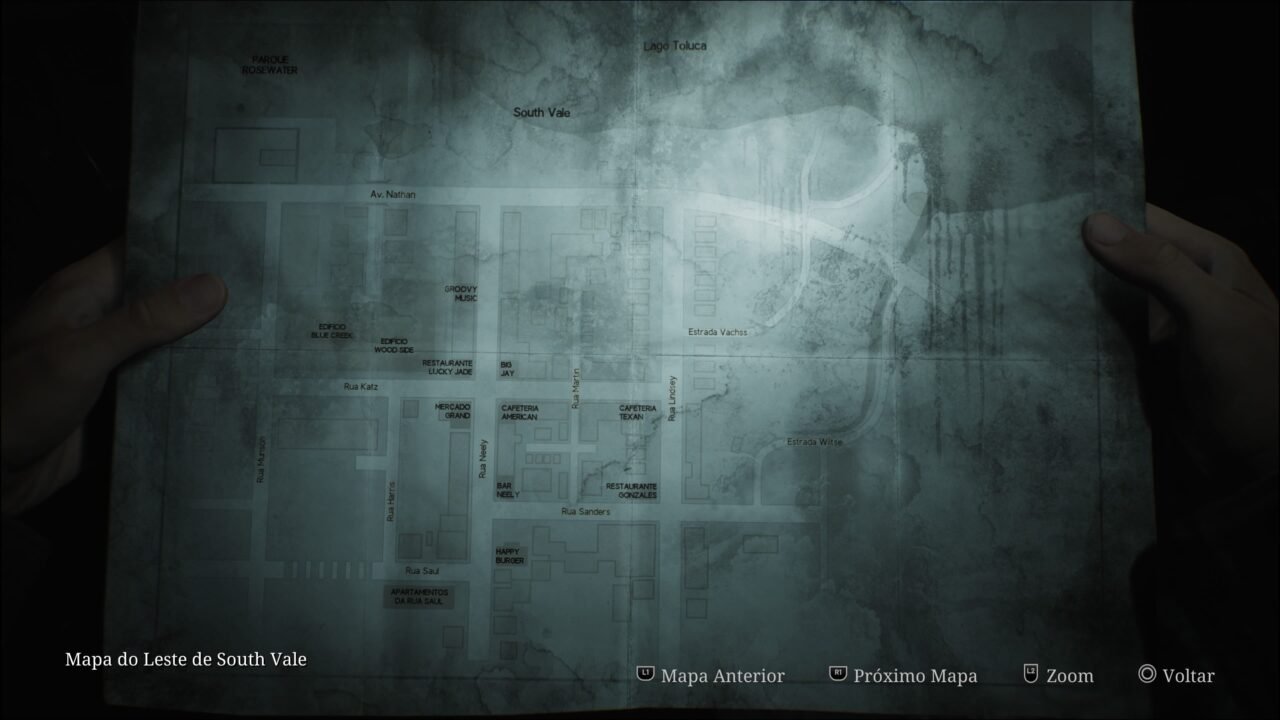 SILENT HILL 2 REMAKE - MAPA DO LESTE DE SOUTH VALE OUTRO MUNDO