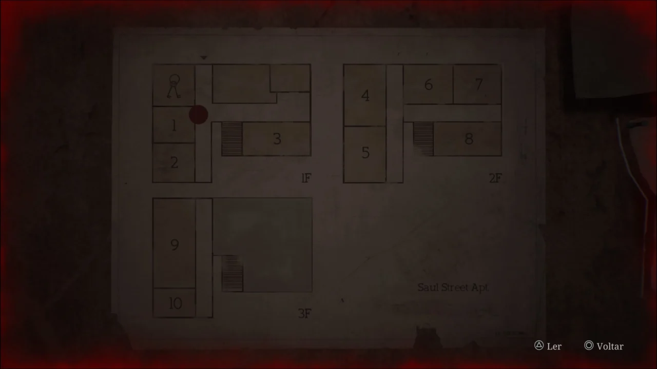 SILENT HILL 2 REMAKE - MAPA DOS APARTAMENTOS DA RUA SAUL