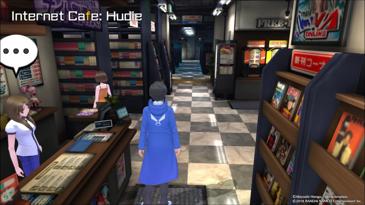 DIGIMON STORY HACKER'S MEMORY - HUDIE INTERNET CAFE