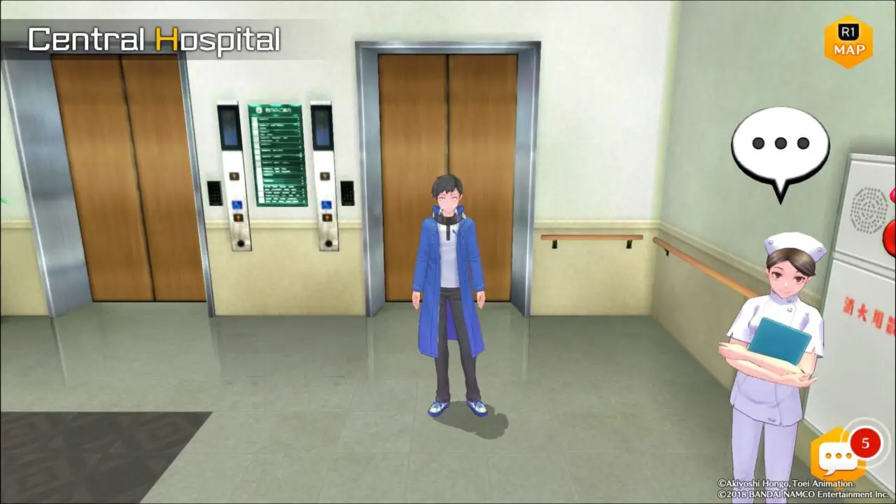 DIGIMON STORY HACKER'S MEMORY - CENTRAL HOSPITAL