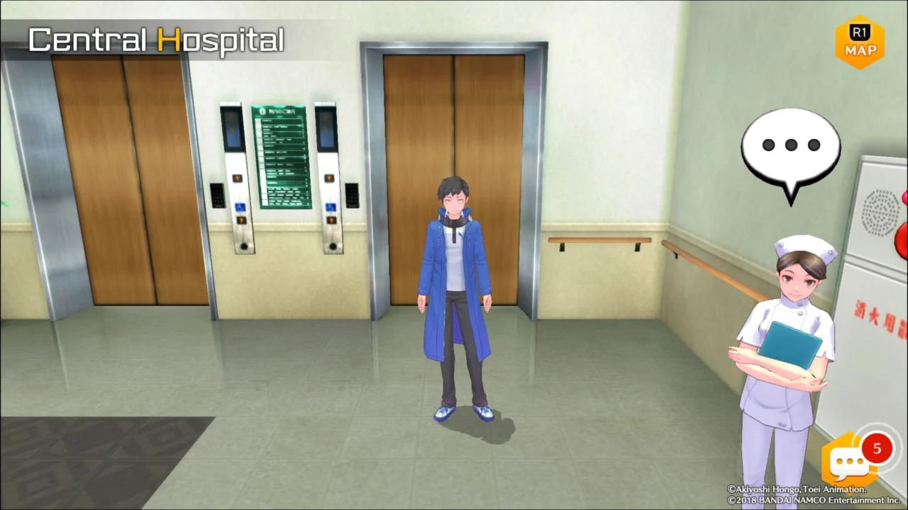 DIGIMON STORY HACKER'S MEMORY - CENTRAL HOSPITAL