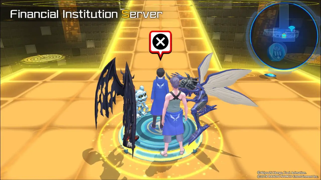 DIGIMON STORY HACKER'S MEMORY - FINANCIAL INSTITUTION SERVER