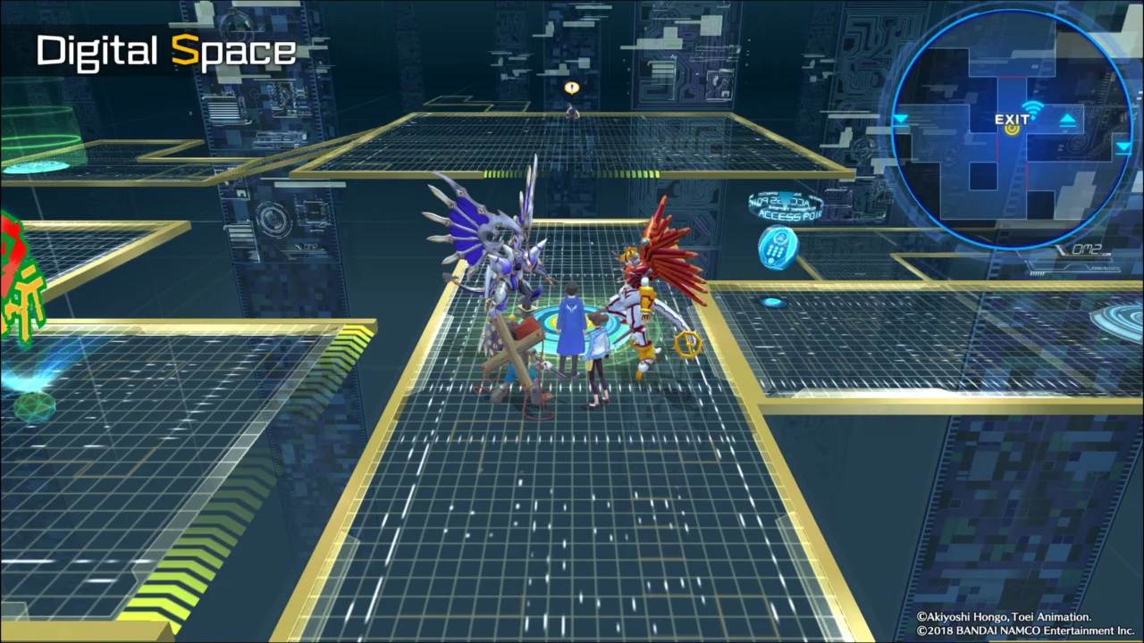 DIGIMON STORY HACKER'S MEMORY - SPIKE AND SHIELD CYBERSPACE