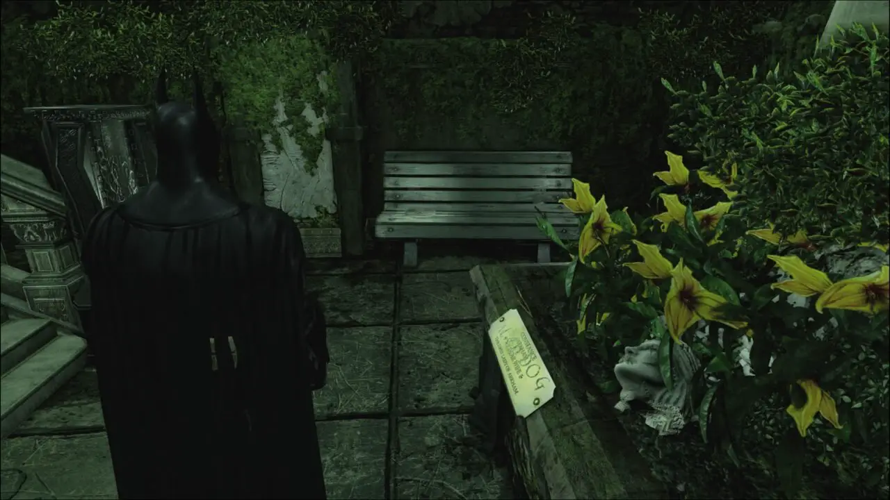 BATMAN ARKHAM ASYLUM - FITA DE ENTREVISTA (JARDIM BOTÂNCO) 4/5